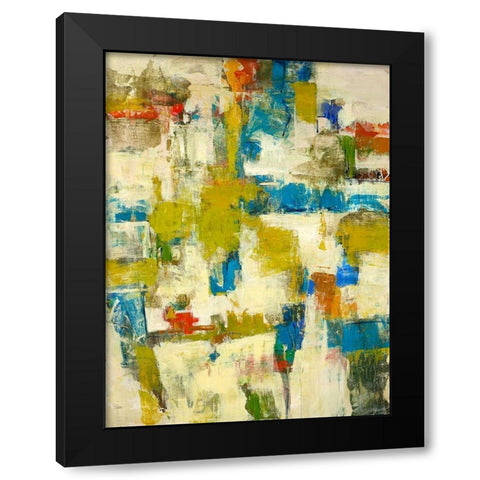 Spring Vibe I Black Modern Wood Framed Art Print by Joy, Julie