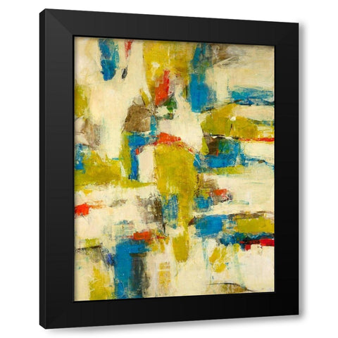 Spring Vibe II Black Modern Wood Framed Art Print with Double Matting by Joy, Julie