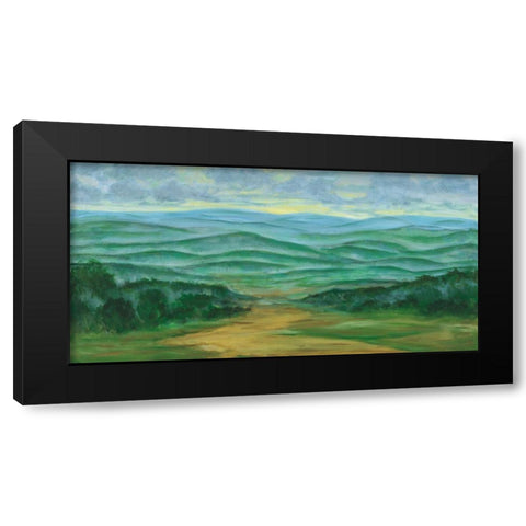 Misty Mountain View I Black Modern Wood Framed Art Print with Double Matting by Joy, Julie