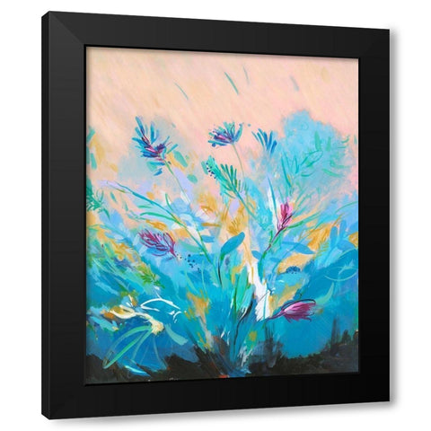Mixed Floral I Black Modern Wood Framed Art Print with Double Matting by Joy, Julie