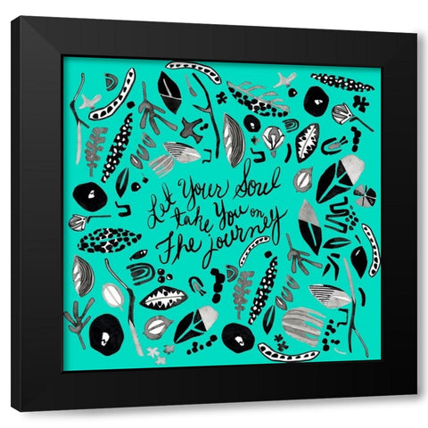 Woodland Wonder I Black Modern Wood Framed Art Print by Blanckslate