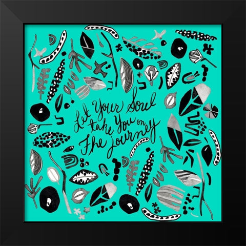 Woodland Wonder I Black Modern Wood Framed Art Print by Blanckslate