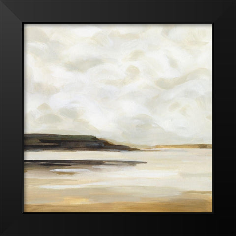 Cloudy Coast I Black Modern Wood Framed Art Print by Borges, Victoria