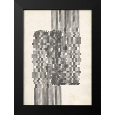 Custom Stagger Start I Black Modern Wood Framed Art Print by Goldberger, Jennifer