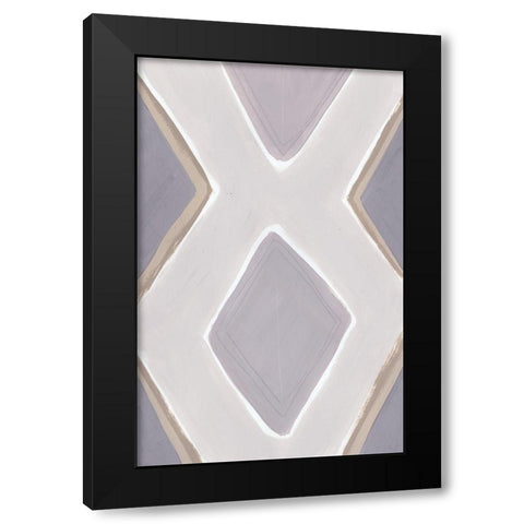 Custom Neutral Impact III Black Modern Wood Framed Art Print by Vess, June Erica