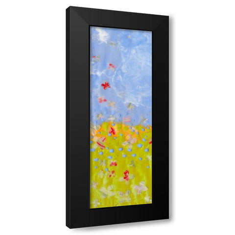 Raining Blossoms I Black Modern Wood Framed Art Print by Ludwig, Alicia