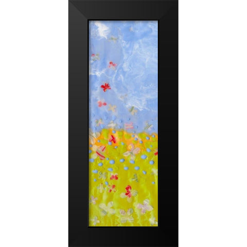 Raining Blossoms I Black Modern Wood Framed Art Print by Ludwig, Alicia