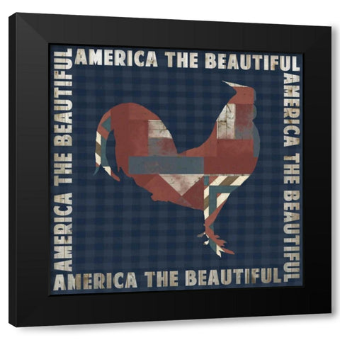Fourth on the Farm Collection E. Black Modern Wood Framed Art Print by Studio W