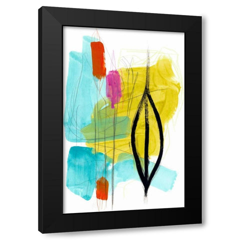 Fringe Aspect I Black Modern Wood Framed Art Print by Vess, June Erica