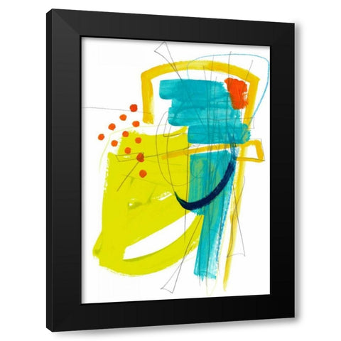 Fringe Aspect III Black Modern Wood Framed Art Print by Vess, June Erica