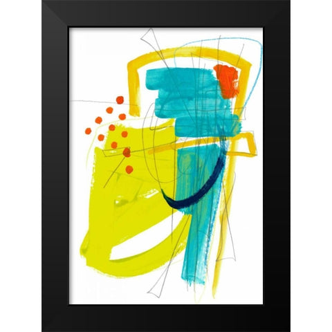 Fringe Aspect III Black Modern Wood Framed Art Print by Vess, June Erica