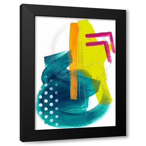 Fringe Aspect IV Black Modern Wood Framed Art Print with Double Matting by Vess, June Erica
