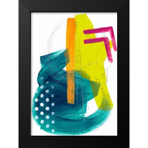Fringe Aspect IV Black Modern Wood Framed Art Print by Vess, June Erica