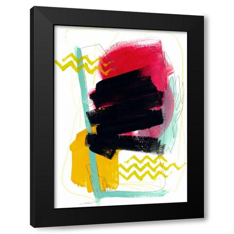 Fringe Aspect VIII Black Modern Wood Framed Art Print by Vess, June Erica