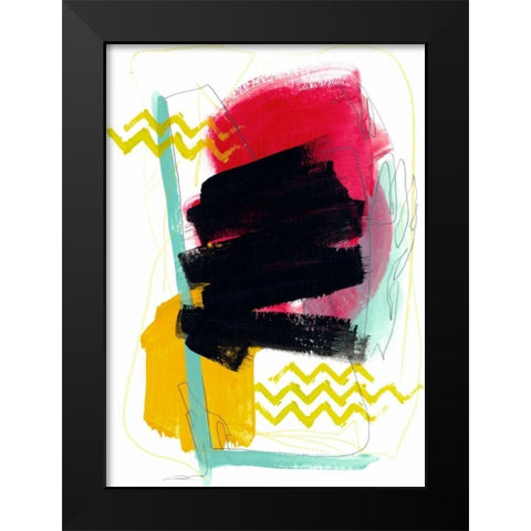 Fringe Aspect VIII Black Modern Wood Framed Art Print by Vess, June Erica