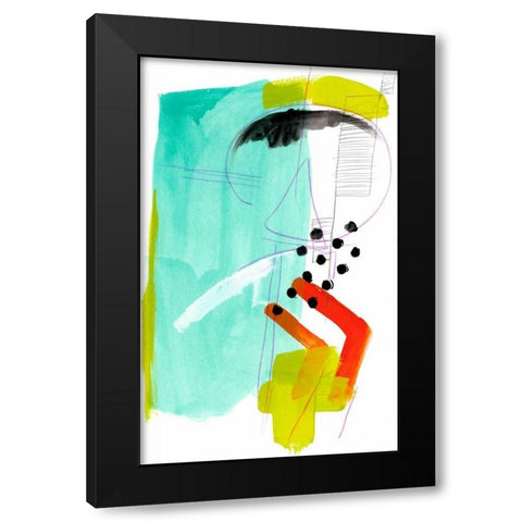 Fringe Aspect IX Black Modern Wood Framed Art Print by Vess, June Erica