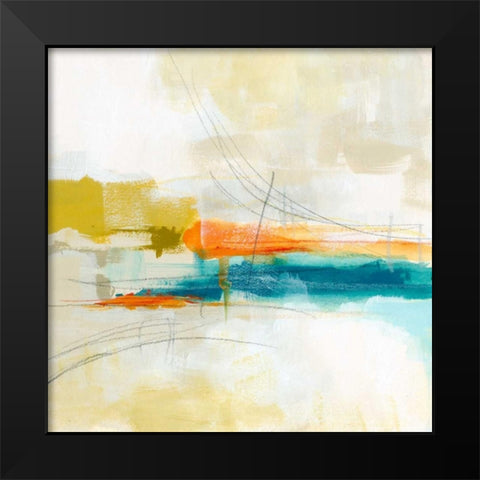 Atmospheric V Black Modern Wood Framed Art Print by Vess, June Erica