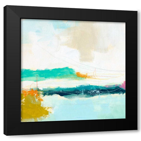 Atmospheric IX Black Modern Wood Framed Art Print with Double Matting by Vess, June Erica