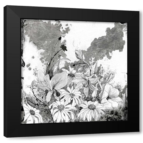 Izas Garden II Black Modern Wood Framed Art Print by Blixt, Ingrid