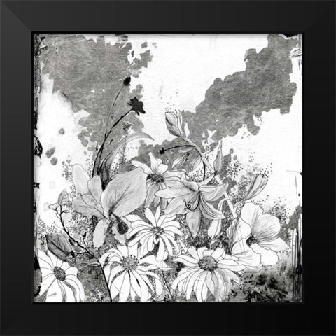 Izas Garden II Black Modern Wood Framed Art Print by Blixt, Ingrid