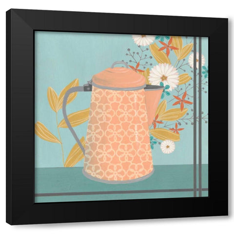 Whimsical Kitchen II Black Modern Wood Framed Art Print by Vess, June Erica