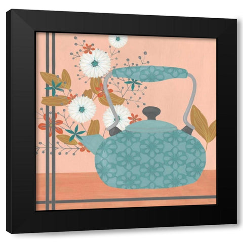 Whimsical Kitchen III Black Modern Wood Framed Art Print with Double Matting by Vess, June Erica