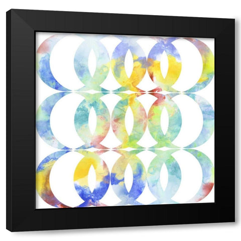 Metric Watercolors I Black Modern Wood Framed Art Print by Goldberger, Jennifer