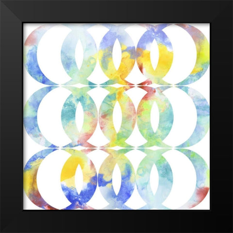 Metric Watercolors I Black Modern Wood Framed Art Print by Goldberger, Jennifer