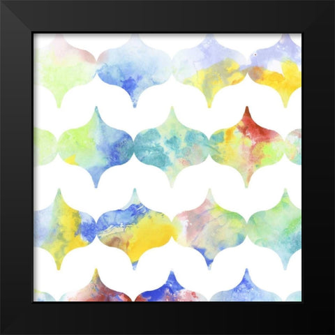 Metric Watercolors II Black Modern Wood Framed Art Print by Goldberger, Jennifer