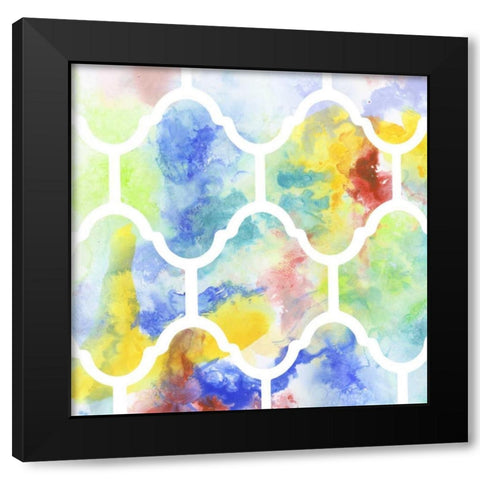 Metric Watercolors III Black Modern Wood Framed Art Print by Goldberger, Jennifer