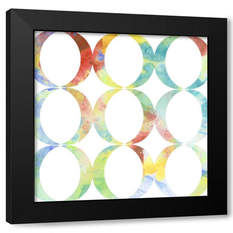 Metric Watercolors V Black Modern Wood Framed Art Print by Goldberger, Jennifer