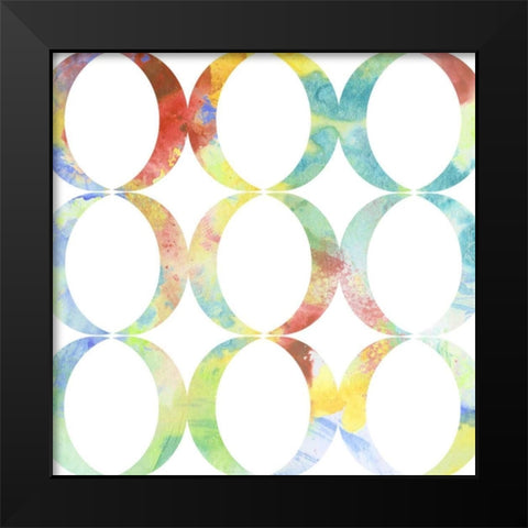 Metric Watercolors V Black Modern Wood Framed Art Print by Goldberger, Jennifer