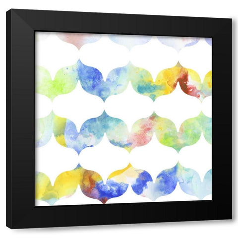 Metric Watercolors VI Black Modern Wood Framed Art Print by Goldberger, Jennifer