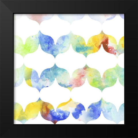 Metric Watercolors VI Black Modern Wood Framed Art Print by Goldberger, Jennifer