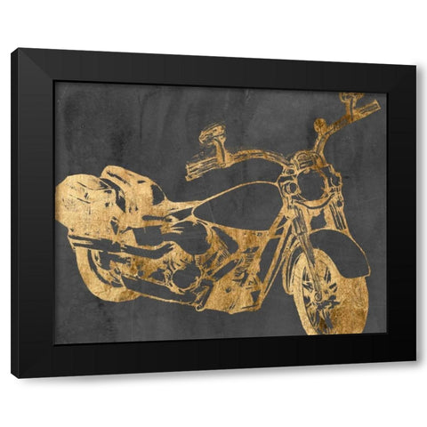 Motorcycle Bling I Black Modern Wood Framed Art Print by Goldberger, Jennifer