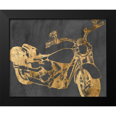 Motorcycle Bling I Black Modern Wood Framed Art Print by Goldberger, Jennifer