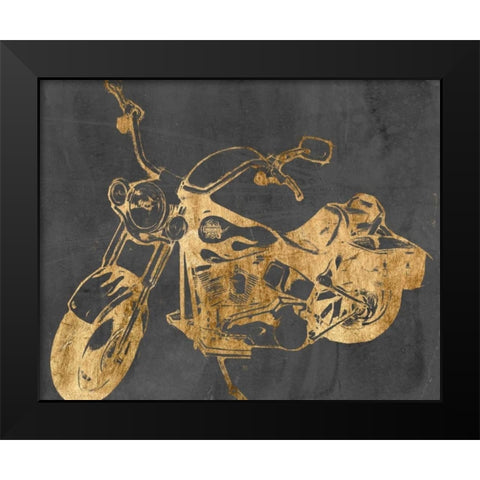 Motorcycle Bling II Black Modern Wood Framed Art Print by Goldberger, Jennifer