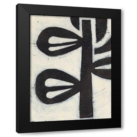 Symbiotic V Black Modern Wood Framed Art Print with Double Matting by Vess, June Erica