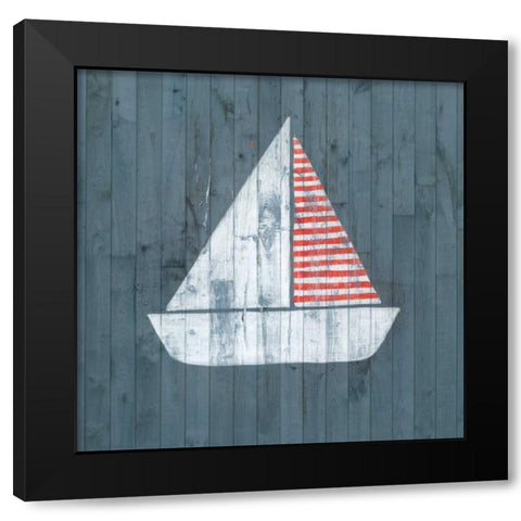 Nautical Plank I Black Modern Wood Framed Art Print by Popp, Grace