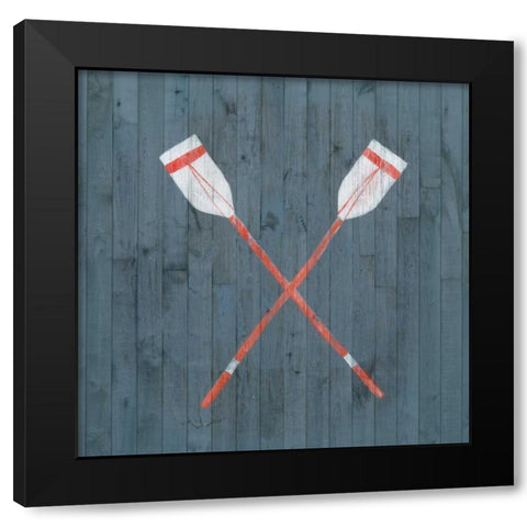 Nautical Plank II Black Modern Wood Framed Art Print with Double Matting by Popp, Grace