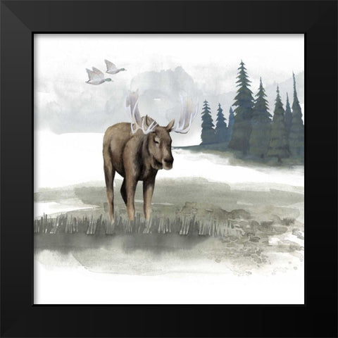 Lodge Landscape III Black Modern Wood Framed Art Print by Grace Popp
