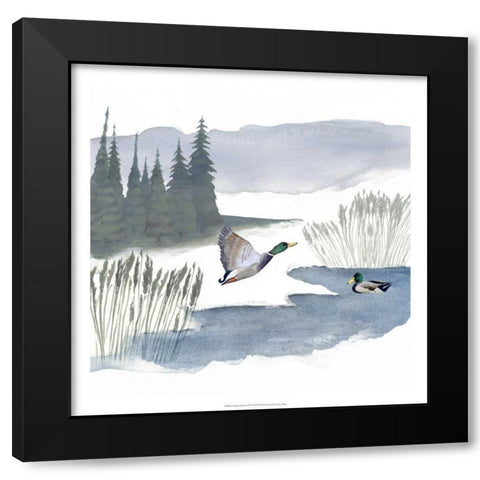 Lodge Landscape IV Black Modern Wood Framed Art Print by Popp, Grace