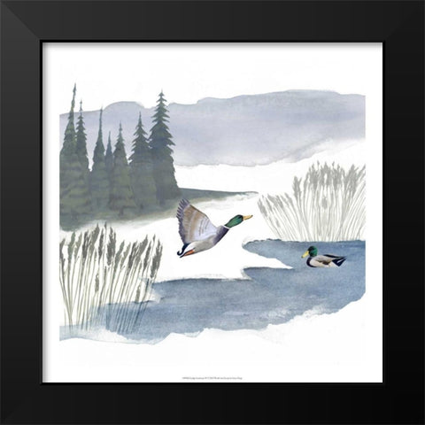 Lodge Landscape IV Black Modern Wood Framed Art Print by Popp, Grace