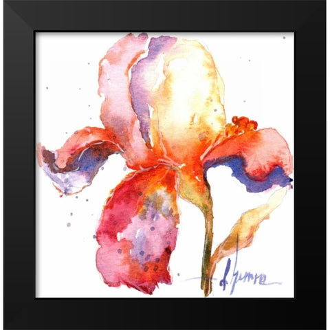 Blooms Hermanas II Black Modern Wood Framed Art Print by Herrera, Leticia