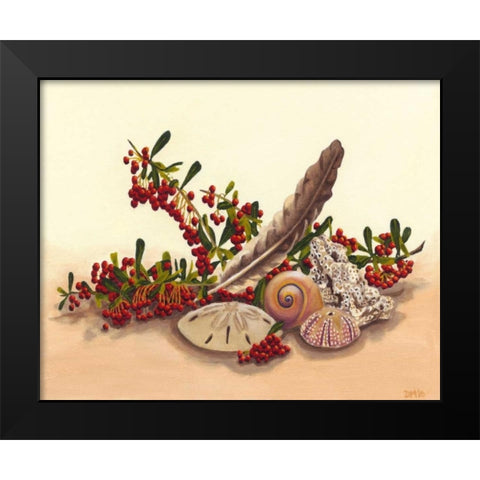 Sea Still Life III Black Modern Wood Framed Art Print by Miller, Dianne