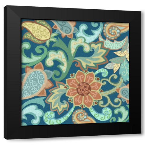 Paisley Painting II Black Modern Wood Framed Art Print by Ditzian, Sue