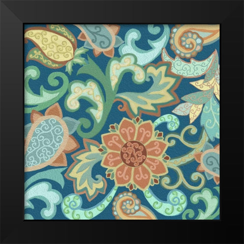 Paisley Painting II Black Modern Wood Framed Art Print by Ditzian, Sue