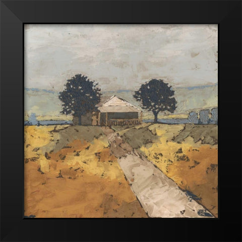 Pastoral Charm I Black Modern Wood Framed Art Print by Meagher, Megan