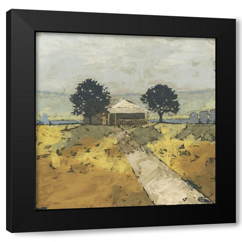 Pastoral Charm I Black Modern Wood Framed Art Print by Meagher, Megan