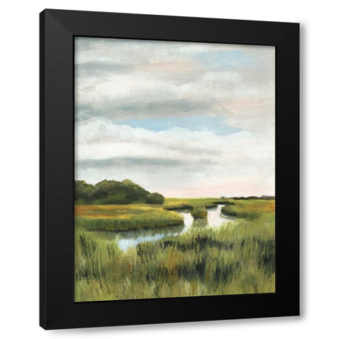 Marsh Landscapes I Black Modern Wood Framed Art Print with Double Matting by McCavitt, Naomi